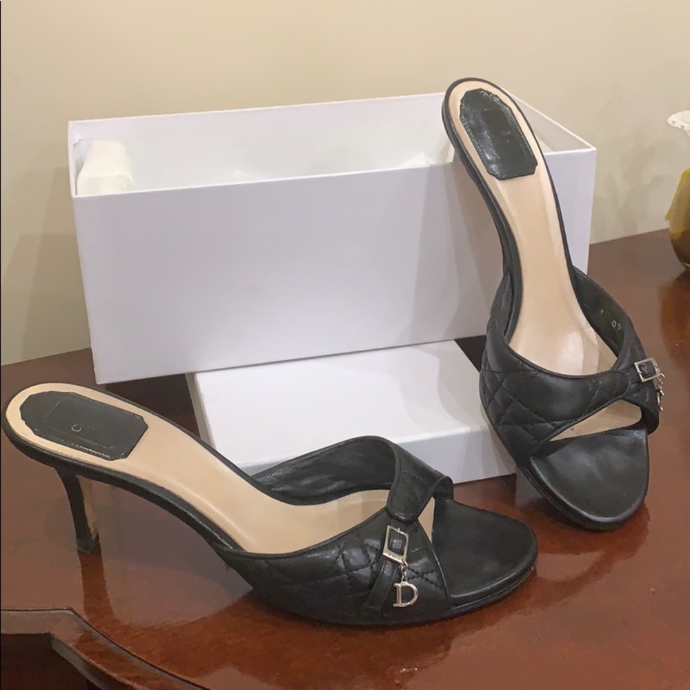 Black Dior heels